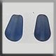 12258 Glass Treasures-Pearshape Bead 8/5mm Matte Montana (Qty. 2) THUMBNAIL